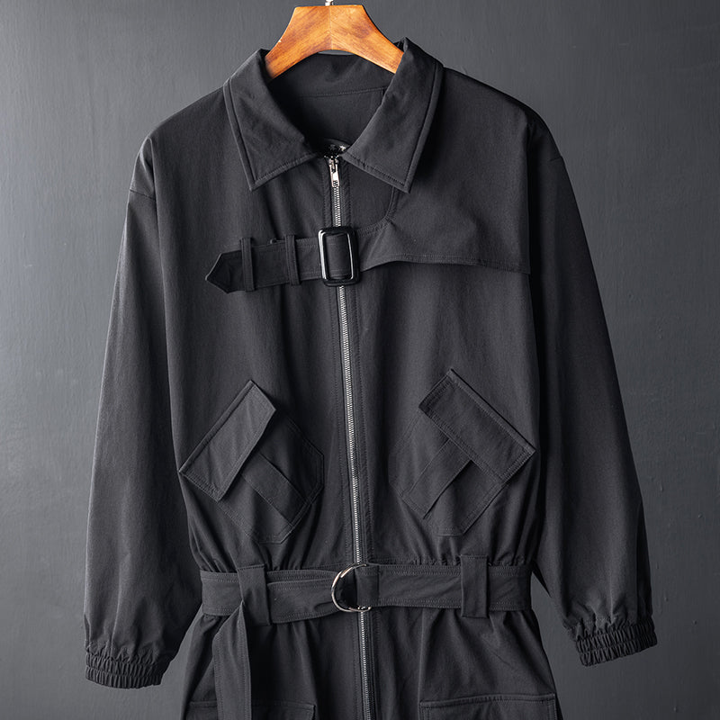 New Unisex Black Suit Employee Jumpsuit