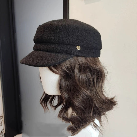 All-season Wool Beret For Fall And Winter