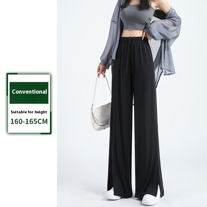 High Waist Drooping Straight Wide-leg Pants Versatile Slimming Loose