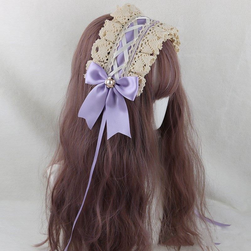 Japanese soft girl Lolita lace headdress