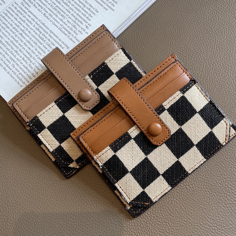Small Driver's License Card Wallet Slim Canvas