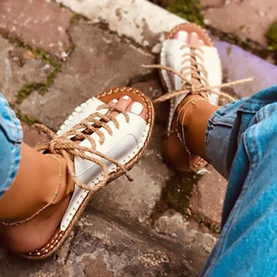 Foreign trade plus size hemp slippers