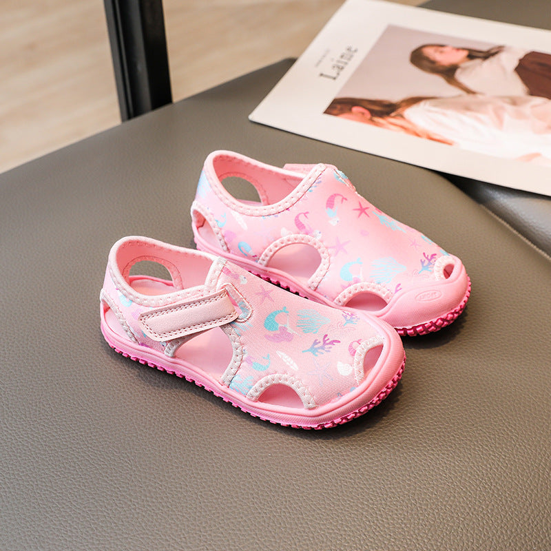 Children's Sandals Soft Bottom Breathable Anti-collision Beach Shoes