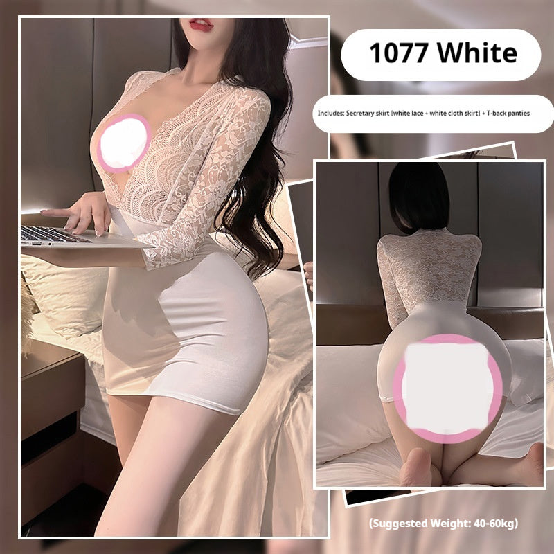 Womens Casual, Versatile, And Sexy Lace Bodycon Skirt