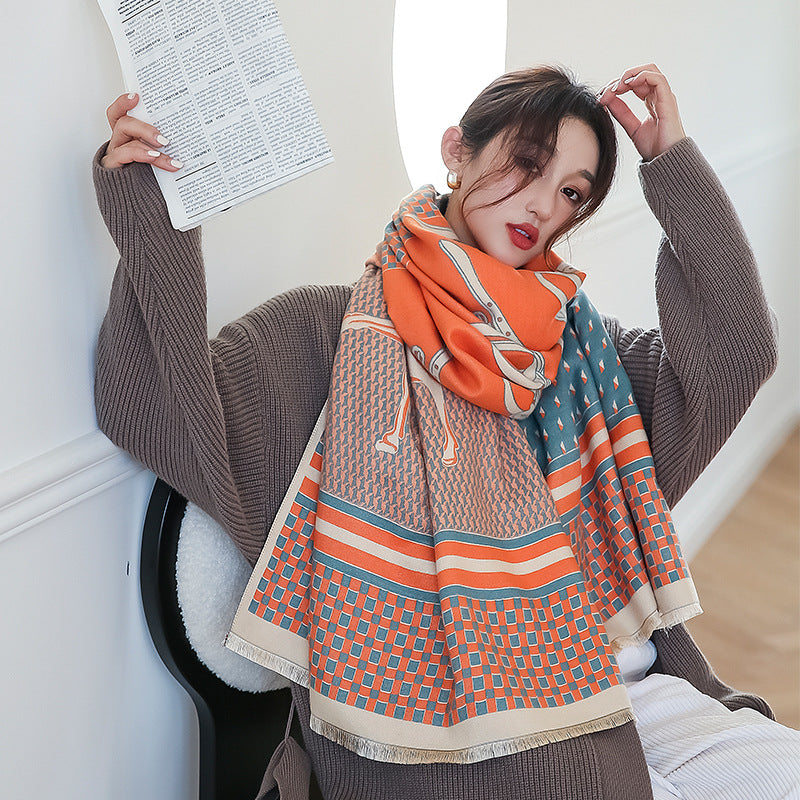Women's Double Face Cashmere Scarf