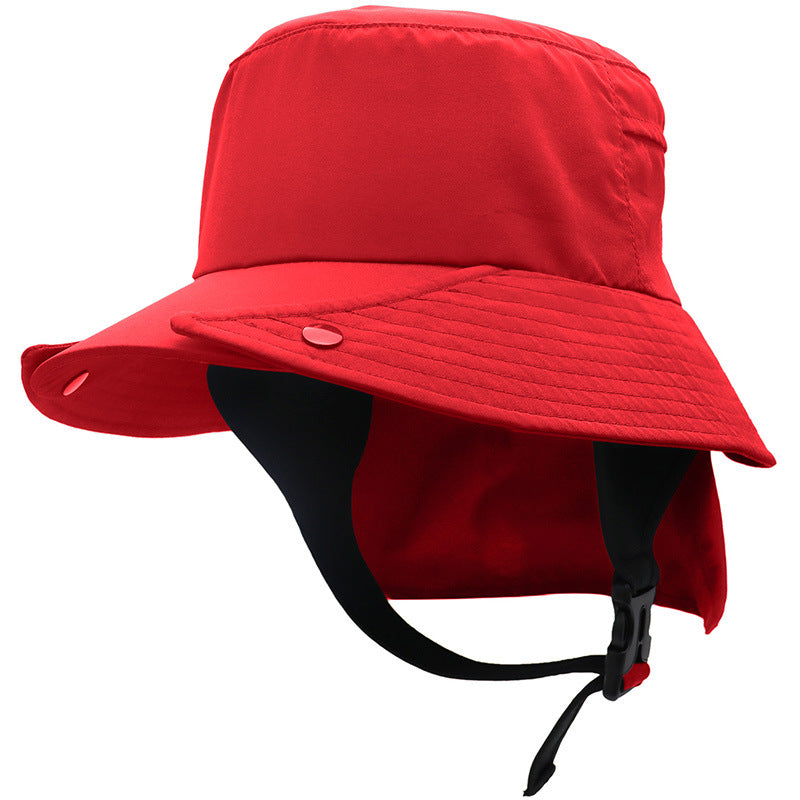 UPF50 Big Brim Detachable Bucket Hat Riding Wild Tour Adventure Fishing Quick-drying Cap Sun Protection Neck Protection