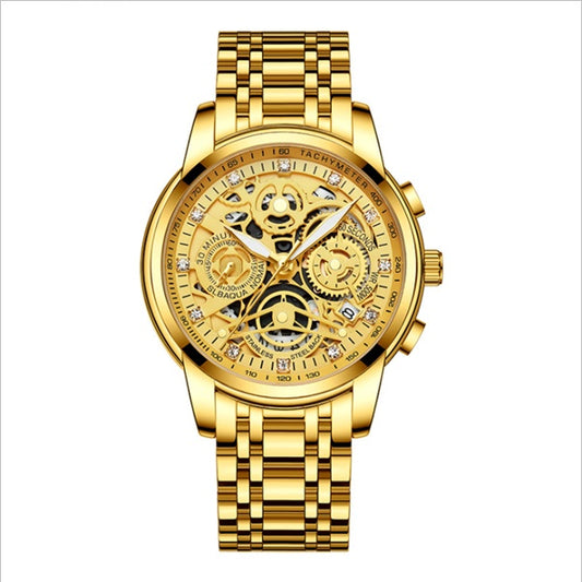 Waterproof men's quartz watch