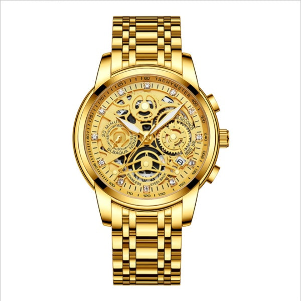 Waterproof men's quartz watch
