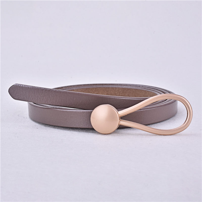 Women's Fashion Simple Leather Decorative Belt