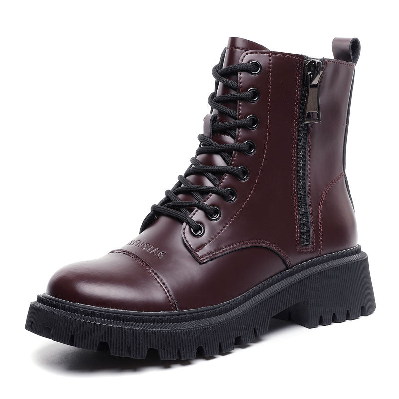 Women's Heightened Thick Bottom All-match Martin Boots
