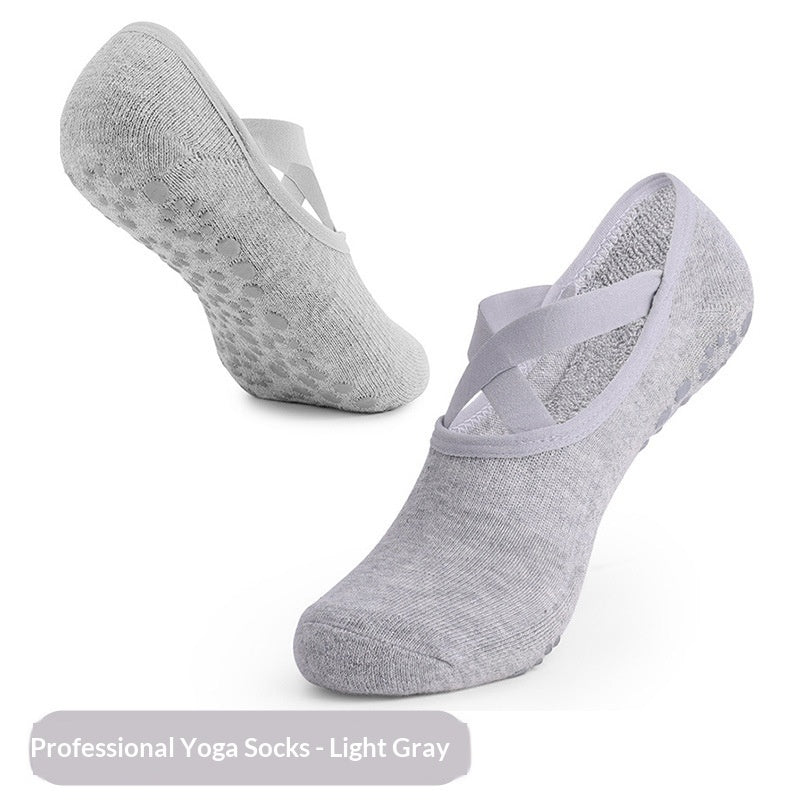 Indoor Fitness Silent Pilates Women's Professional Anti-slip Dance Socks
