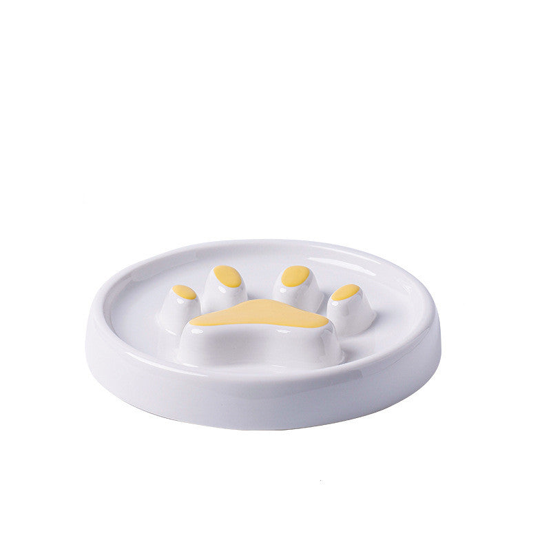 Slow Food Bowl Ceramic Dog Cat Meal