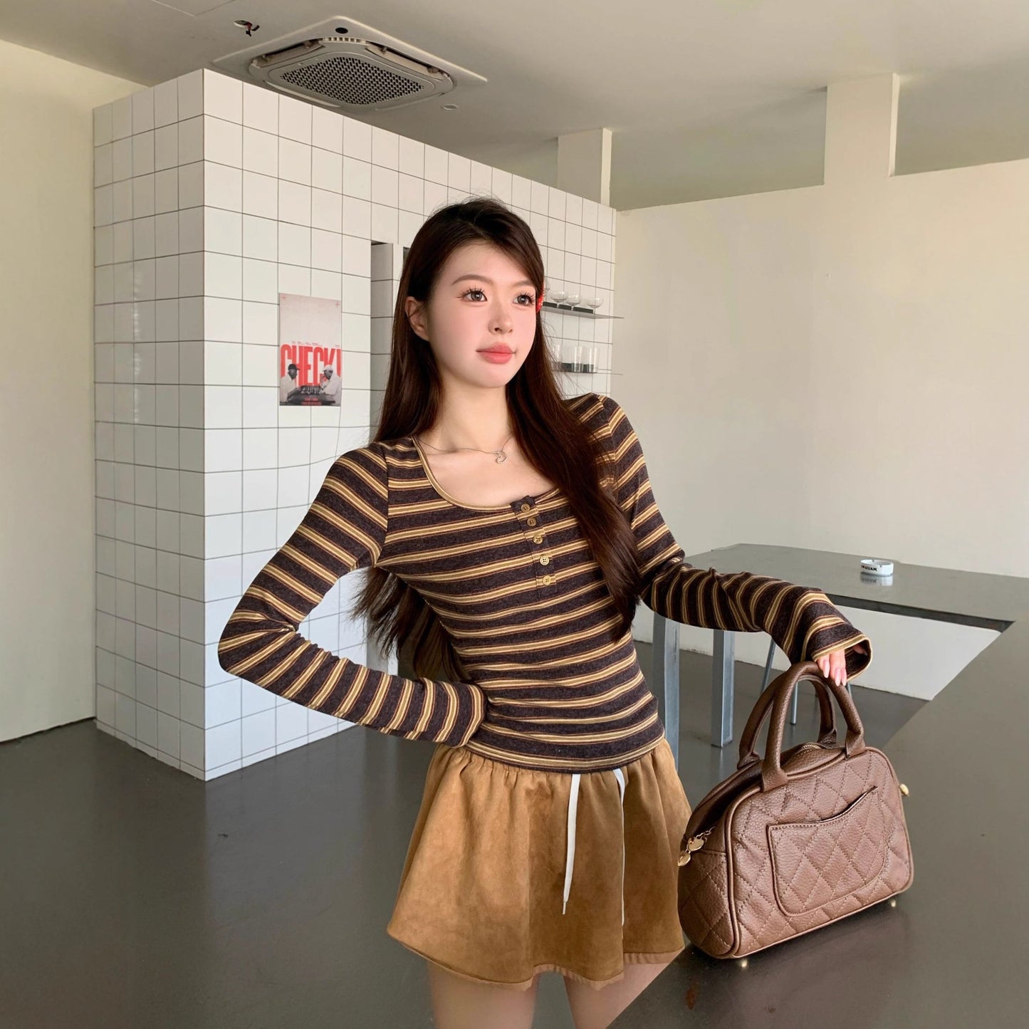 Women's Slim-fit Versatile Casual Layering Or Standalone Top
