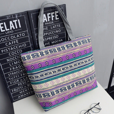 Korean Mori women's art canvas bag