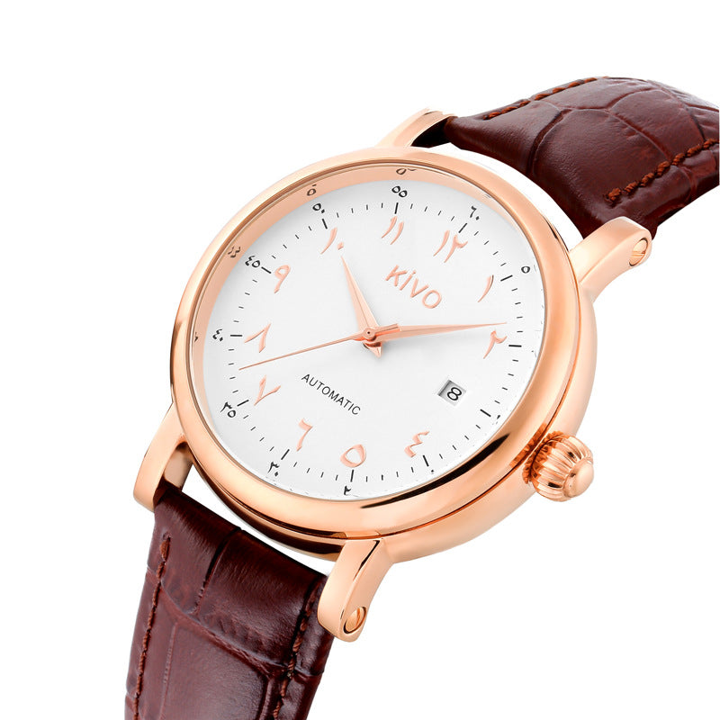 Large dial of mechanical watch