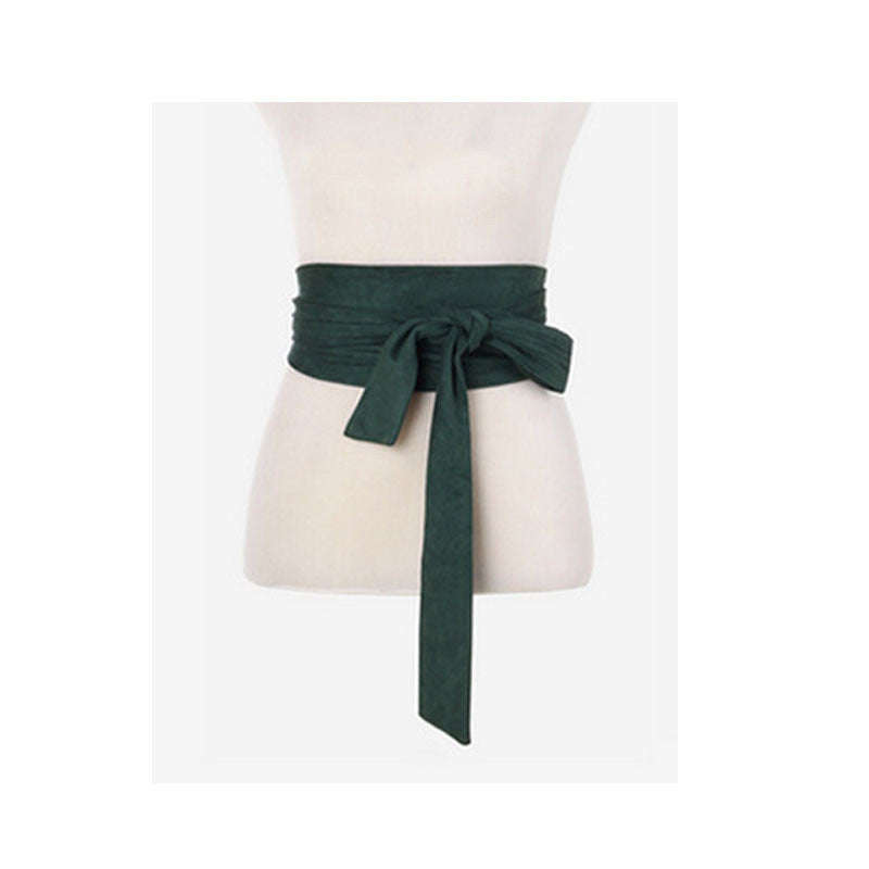 Ladies Cloth Wide Belt All Match Retro