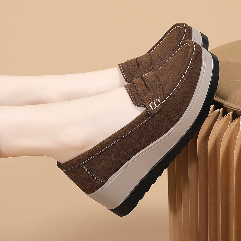 Size Spring And Autumn New Mom Shoes Platform Casual Shoes