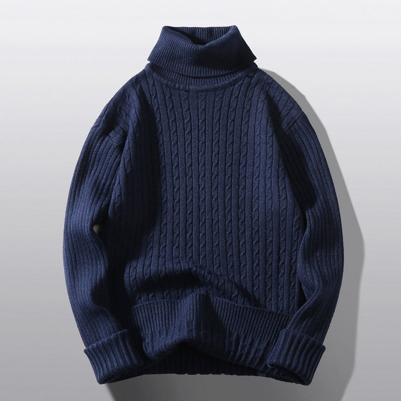 Mænds rullekrave Twist Shape bundskjorte sweater