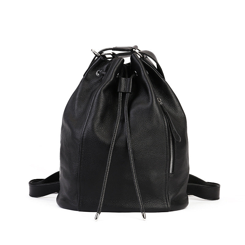 Women's Retro Genuine Leather Backpack Top Layer Cowhide