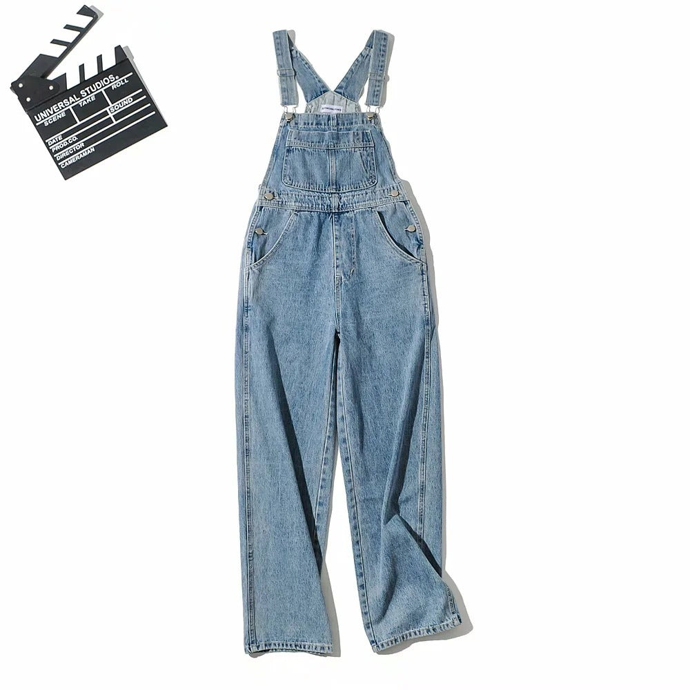 Løse, lige retro denim-selerbukser