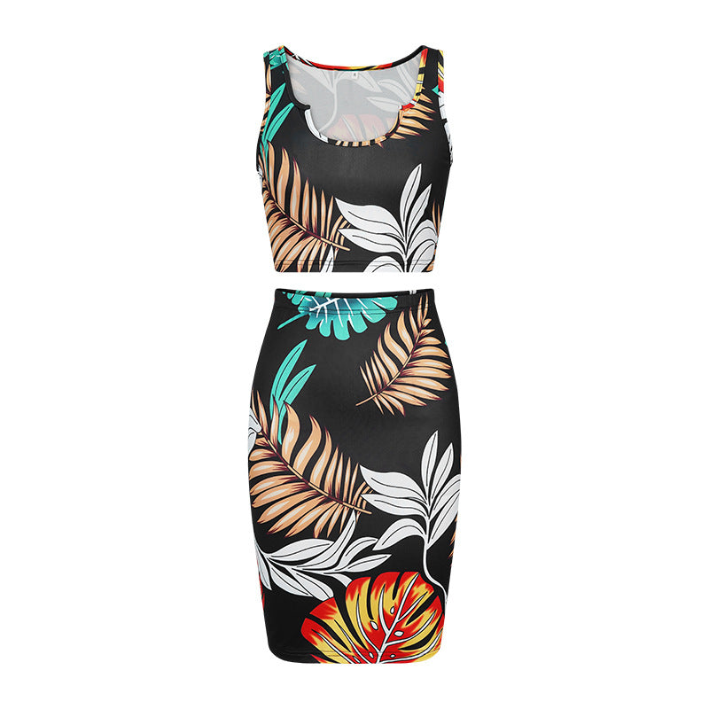 Casual Two-piece Slip Dress Set