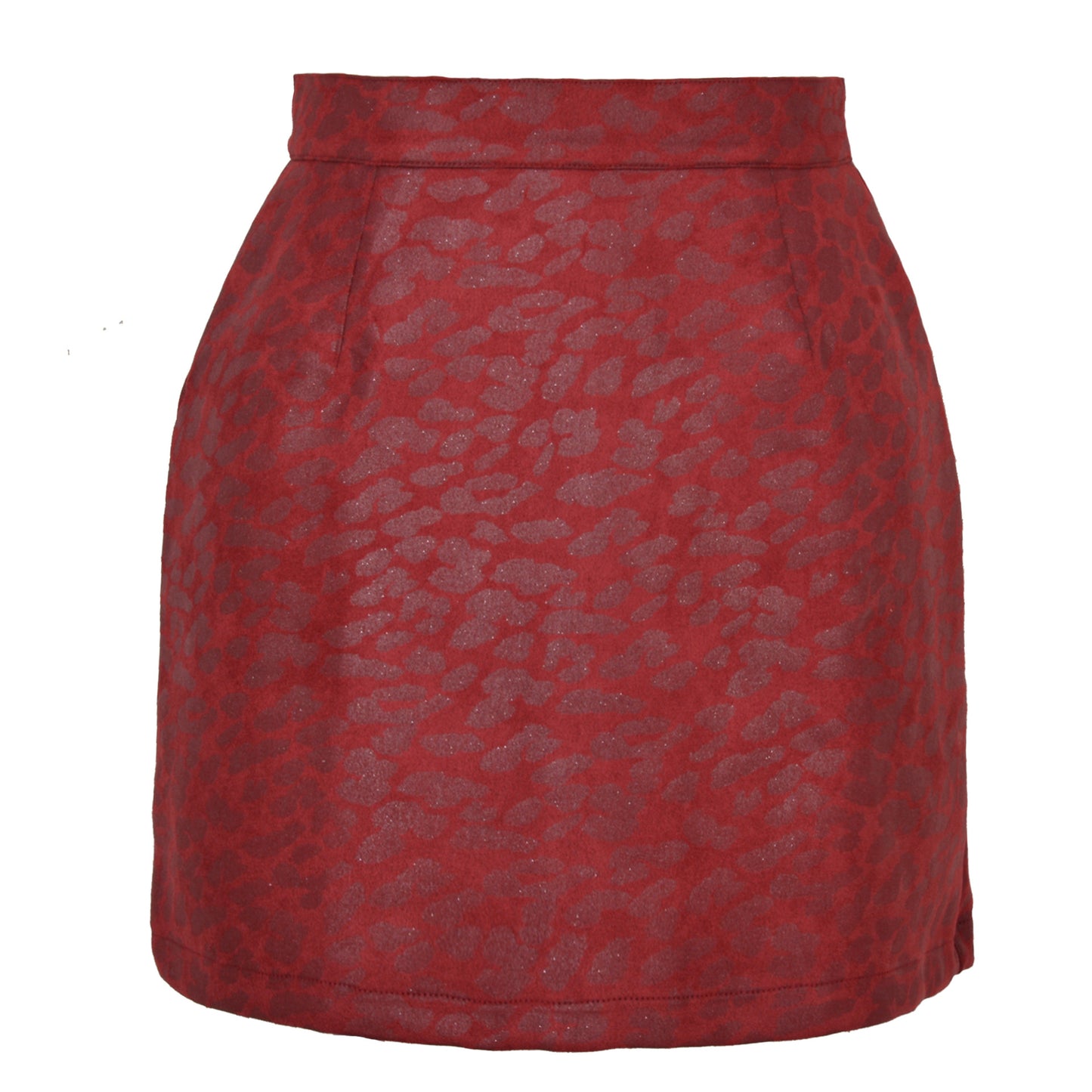 Bronzing Leopard Suede Skirt European And American High Waist Skirt