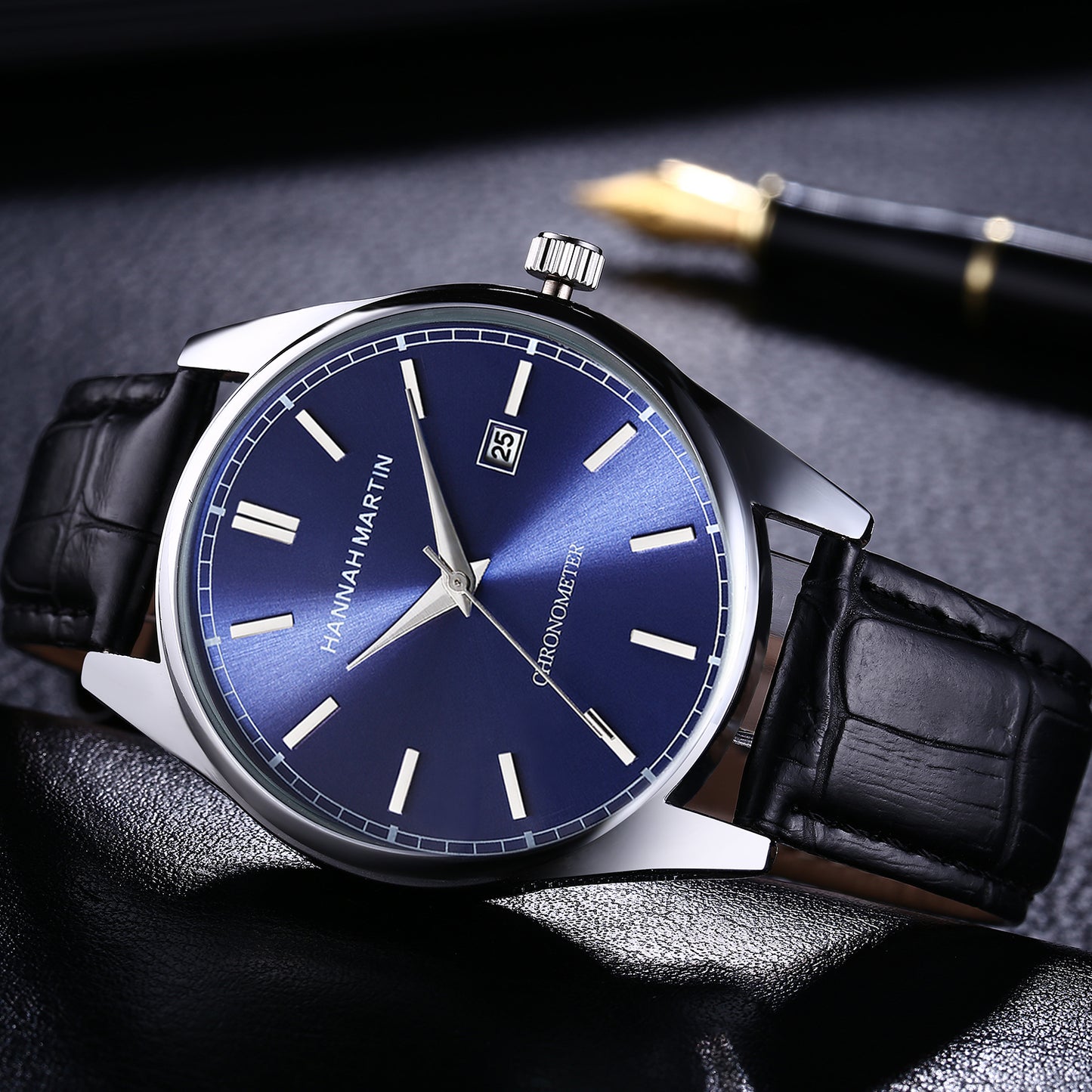 Men's Slub Strap Quartz Watch