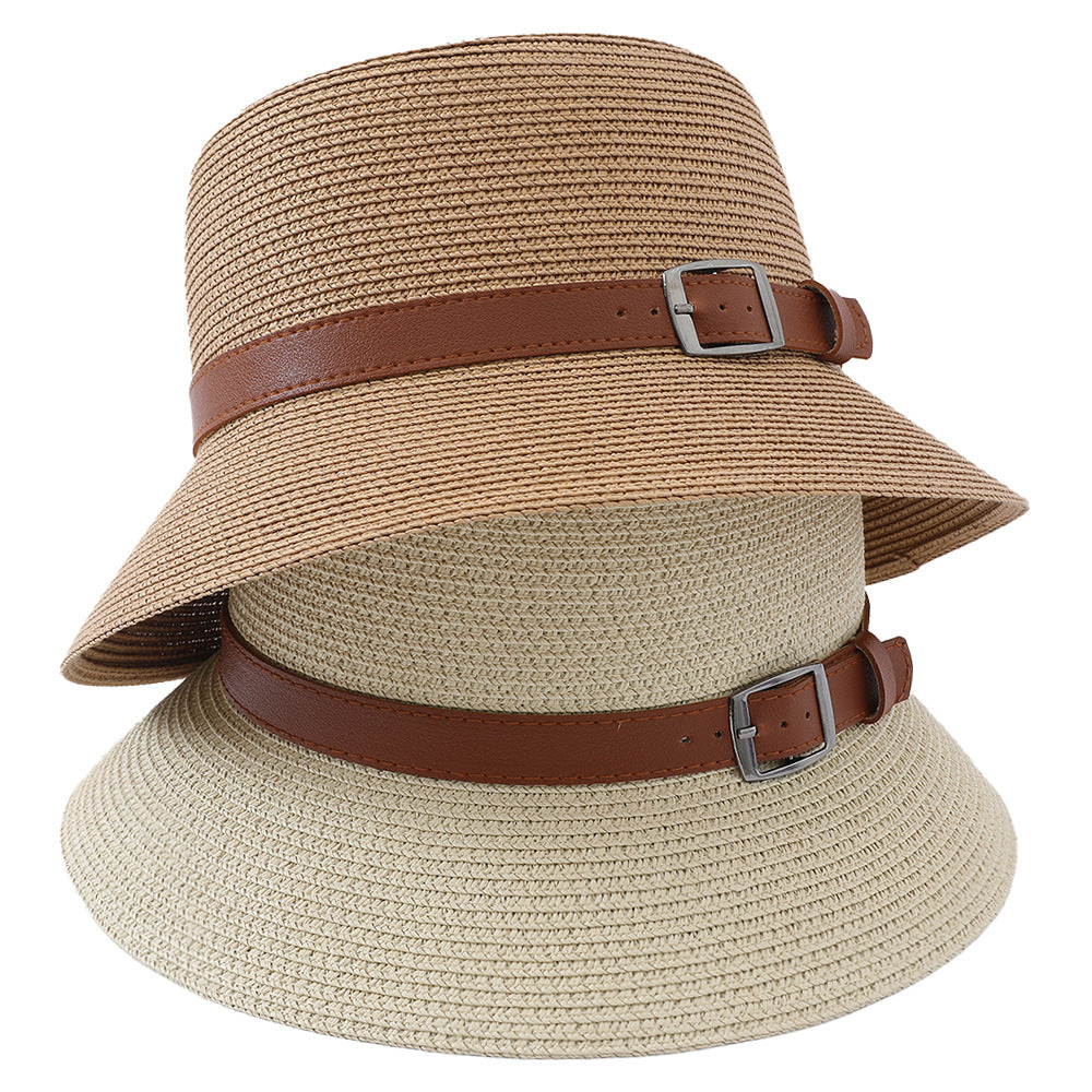 Korean Version Of The Straw Hat Sun Hat Women's Simple Sunscreen UV Beach