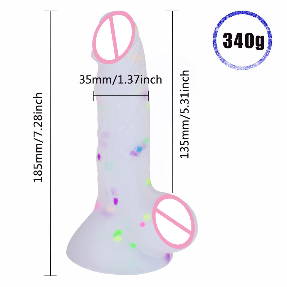 Confetti Color Particles High Transparent Jelly Crystal Rainbow Silicone
