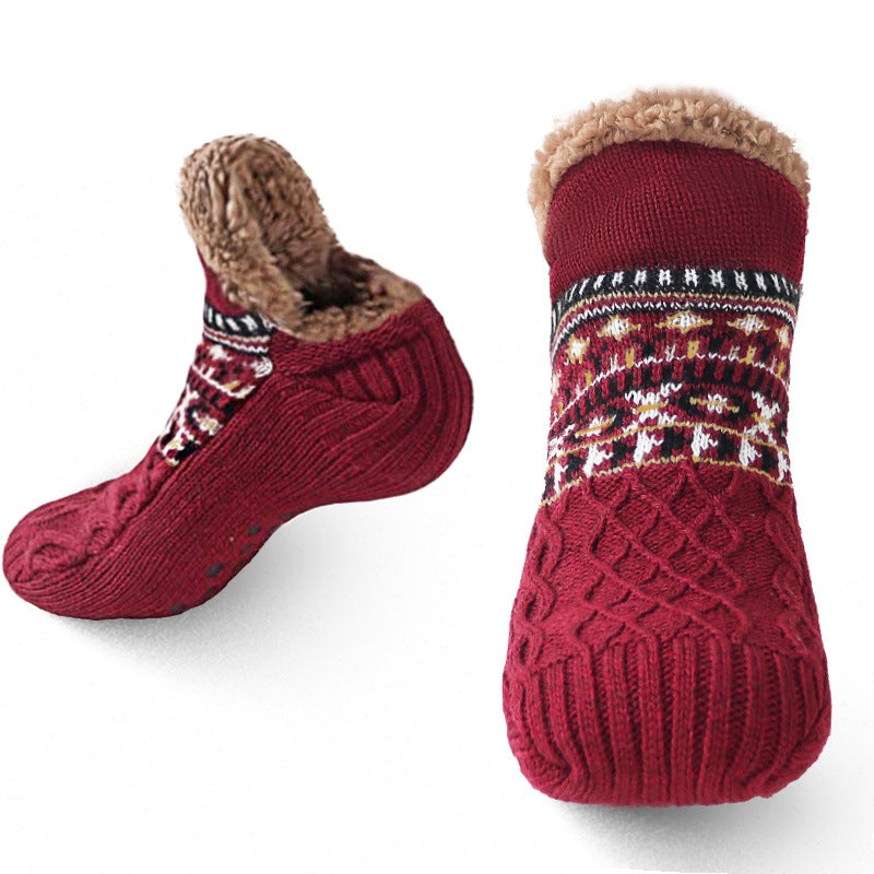 Autumn And Winter Floor Socks Home Warm Women's Socks Snow Non-slip