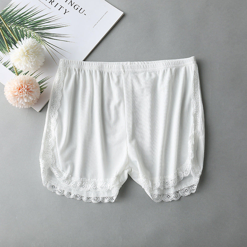 Women's Fashion Side Lace Bottoming Shorts
