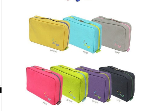 Multi-functional Canvas Passbook Bagcosmetic Bagdigital Bag