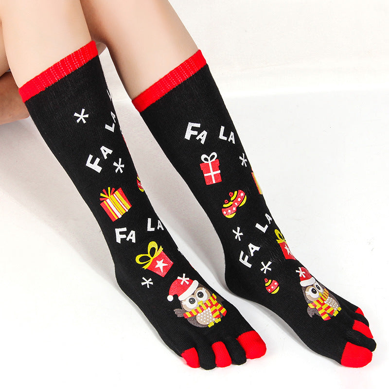 Middle tube split toe socks