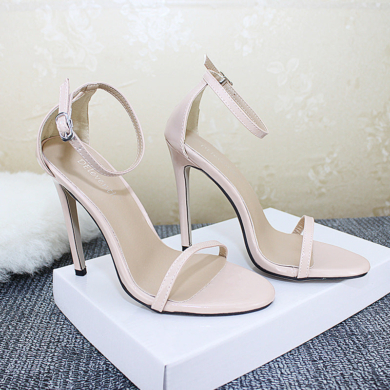 Thin High-Heeled Sandals Female With a Word