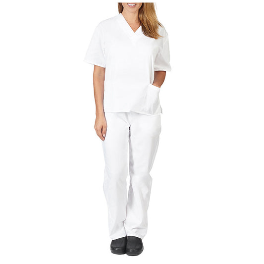 Solid-color V-neck Nursing Work Uniform Caregiver Uniform Nurse Attire
