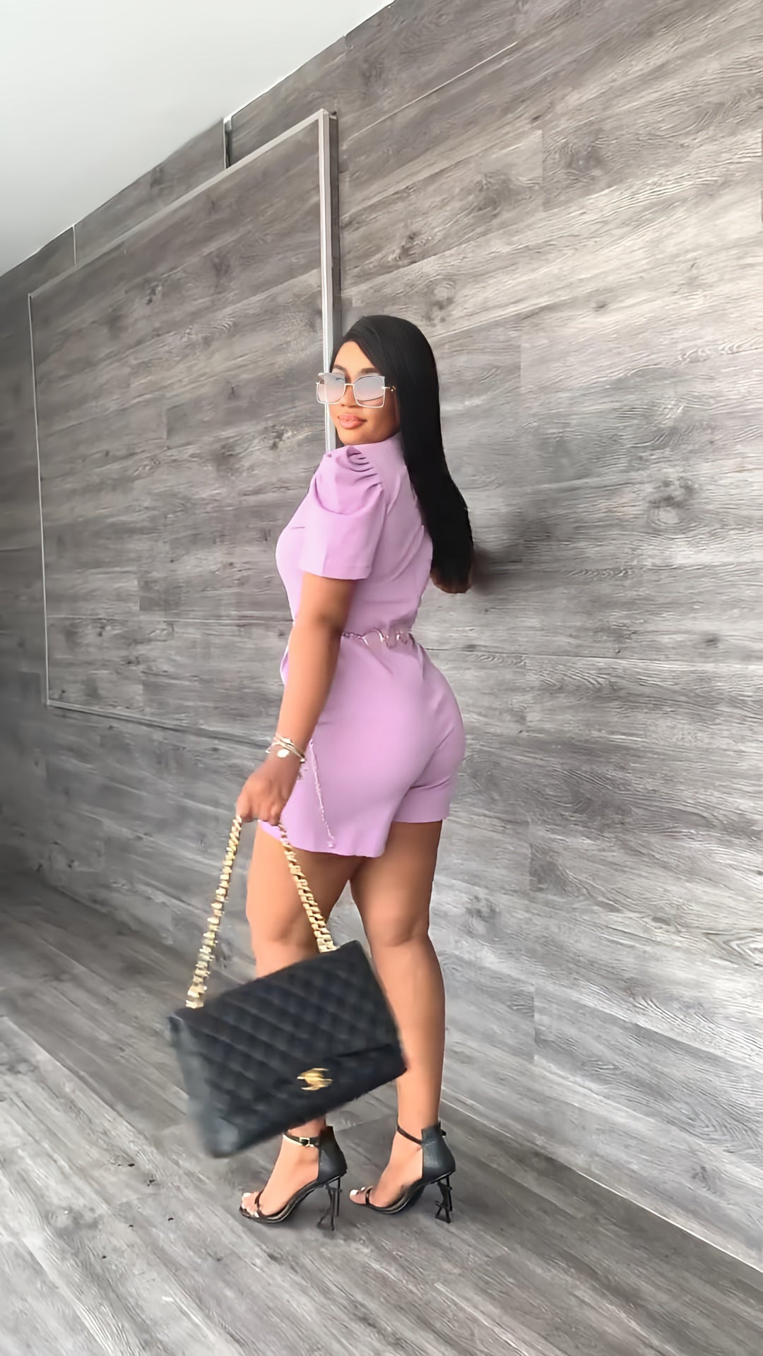 New Round Neck Fashion Waist-controlled Casual Jumpsuit