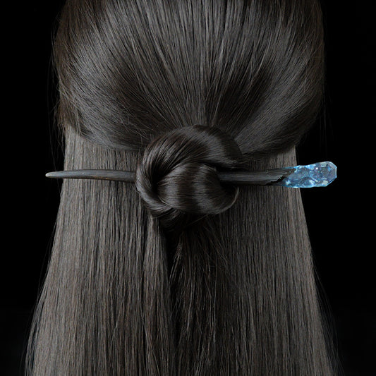 Unique Design Ebony Hairpin Daily Ancient Style Coil