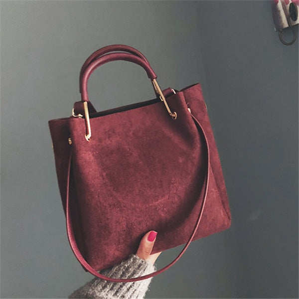 Matteret vintage taske