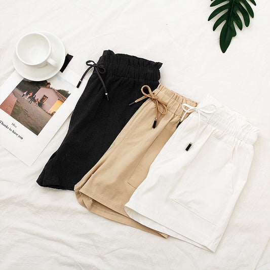 Women's loose high waist shorts