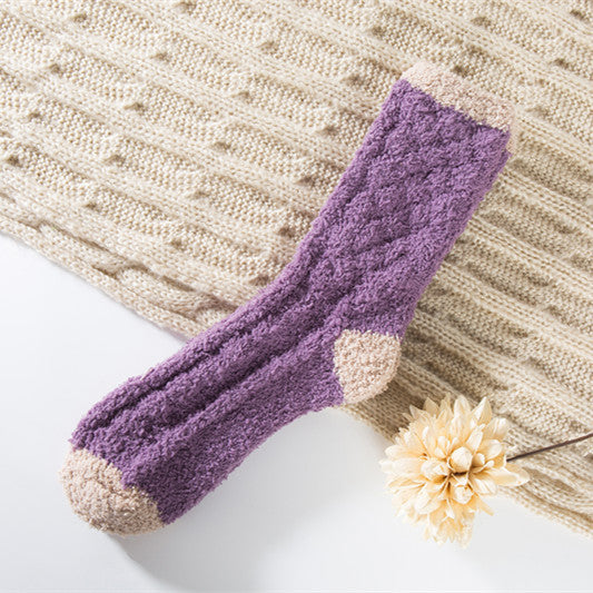 Coral fleece socks Ladies sleep socks