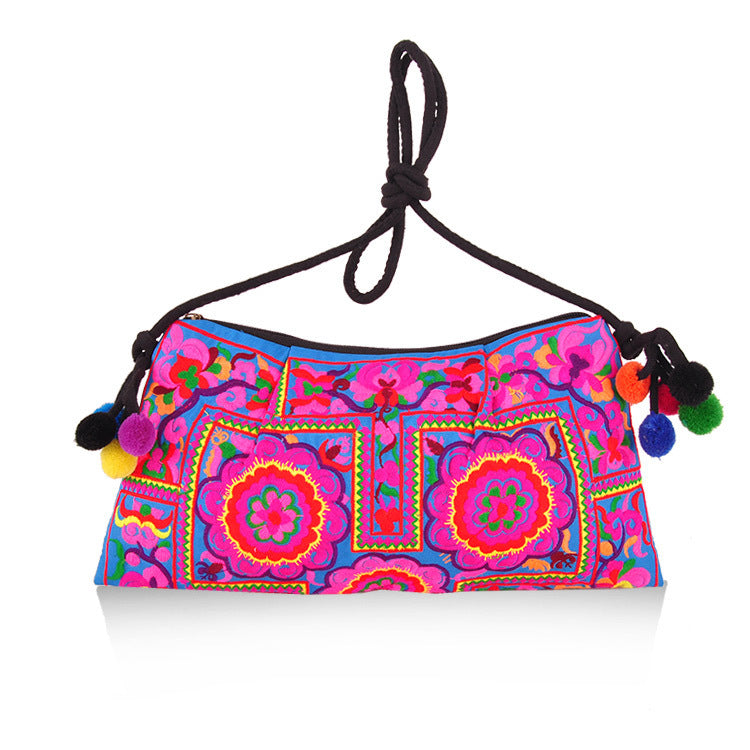 Ethnic style embroidered bag