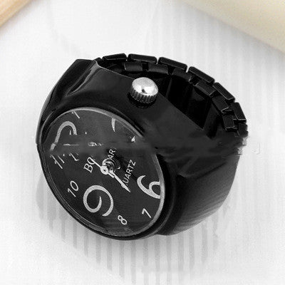 Popular Ring Watch Colorful Digital Fashion Round Disc Ring Watch