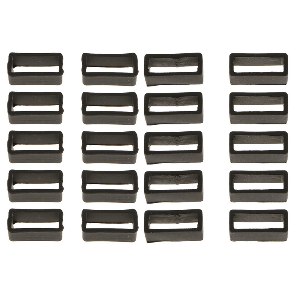 Silicone rubber strap movable ring