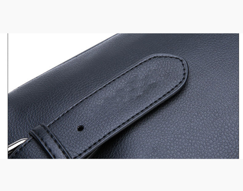 Large Capacity Business Casual Men's Soft Leather Handbag