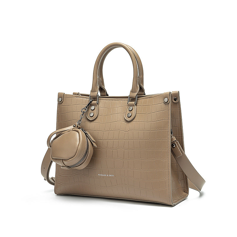 Stone pattern shoulder bag