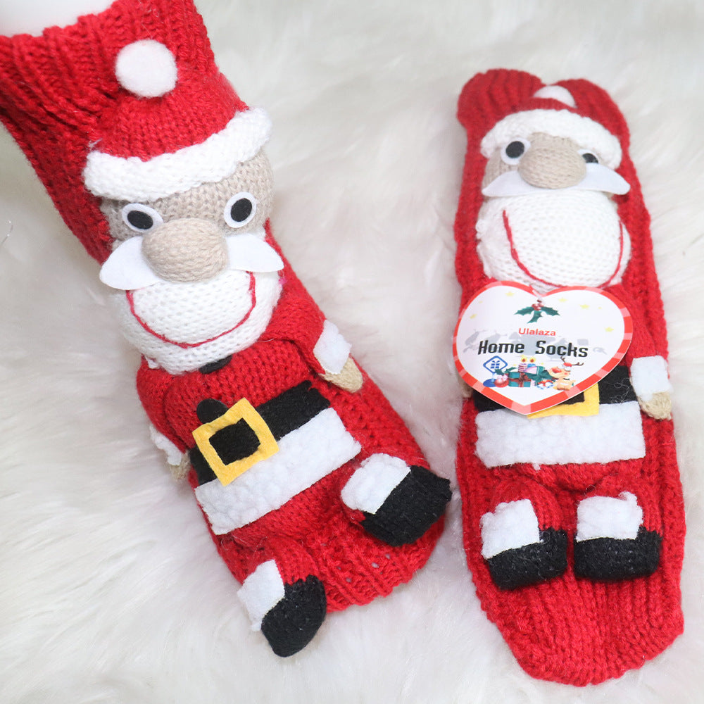 Women's Fashion 3D Cartoon Woolen Yarn Socks