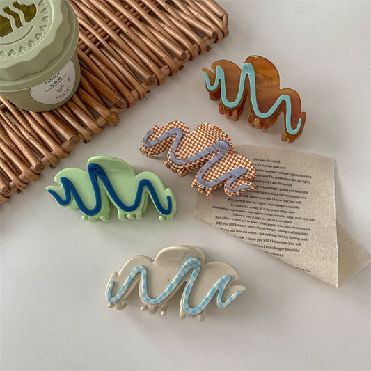 Design Sense Cream Biscuit Hair Grab Acetic Acid Grab Clip