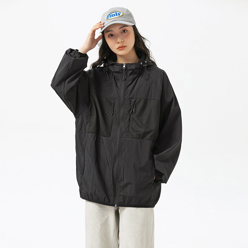Hooded Multi-pocket Thin Personality Sun-protective Clothing Quick-dry Casual