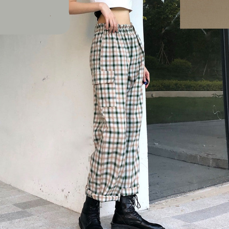 High waist versatile straight wide leg leisure