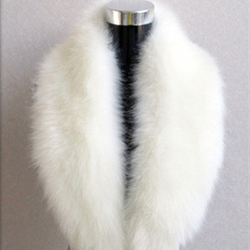 Faux Fox Fur Ladies Shawl Big Fur Collar Scarf